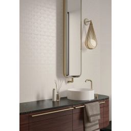 Paradyż Puris White płytka ścienna rekt. dekor b 119,8x39,8 cm biała