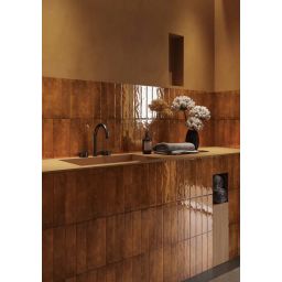 Paradyż Monpelli płytka ścienna 29,8x6,5 cm brązowa