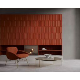 Paradyż Monpelli Wine Struktura D płytka ścienna 29,8x6,5 cm ceglasta