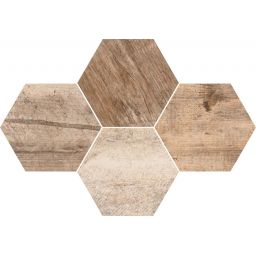 Stargres Stark Mosaic Hexagon mozaika 40,8x28,3 cm brązowa