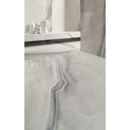 Tubądzin White Opal płytka podłogowa 59,8x59,8 cm beżowa-biała