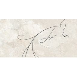 Tubądzin Teri Soft Line dekor ścienny 119,8x59,8 cm beżowa