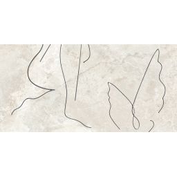 Tubądzin Teri Soft Line dekor ścienny 119,8x59,8 cm beżowa