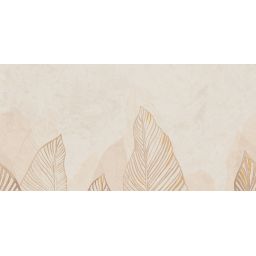 Tubądzin Mild Clay Leaves D dekor ścienny 119,8x59,8 cm beżowa