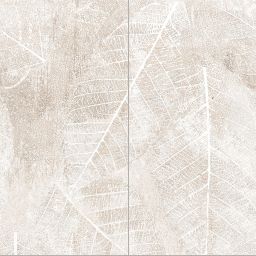 Domino Clarity Leaves A dekor ścienny dwuelementowy 119,8x119,8 cm beżowy