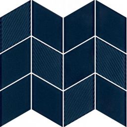 Paradyż Mozaike mozaika ścienna 20.5x23.8 cm uniwersalna szklana romb niebieski połysk