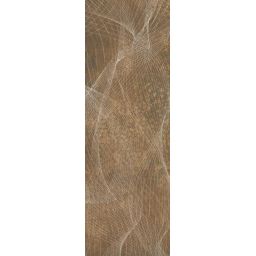 Paradyż Freedom Rust Dekor płytka ścienna 25x75 cm brązowy mat