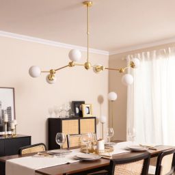 Abruzzo Milano Riccardo lampa podsufitowa 6x40W złoty ABR-LWR-6XE27