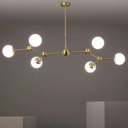 Abruzzo Milano Riccardo lampa podsufitowa 6x40W złoty ABR-LWR-6XE27