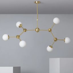 Abruzzo Milano Riccardo lampa podsufitowa 6x40W złoty ABR-LWR-6XE27