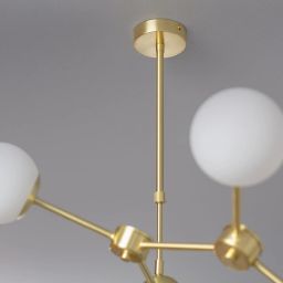 Abruzzo Milano Riccardo lampa podsufitowa 6x40W złoty ABR-LWR-6XE27