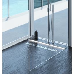 ACO ShowerDrain C Black listwa kształtująca spadek 149 cm stal 9010.72.41