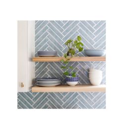 Amadis Boston dekor ścienny 25x5 cm niebieska