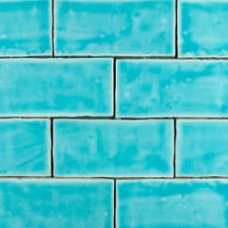 Amadis Seville Crackle Bahia płytka cegiełka ścienna 13x6.5 cm niebieska