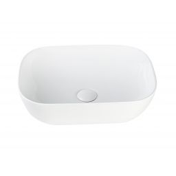 Aquavea Duquesa umywalka 45,5x32 cm owalna nablatowa biała DUQUBIA