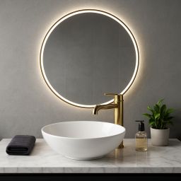 Aquavea Fressa umywalka 41x33 cm owalna nablatowa biała FRESSBIA