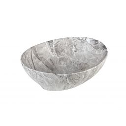 Aquavea Fressa umywalka 41x33 cm owalna nablatowa szary/kamień FRESSKAMIE