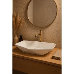 Aquavea Prisa umywalka 56x37 cm nablatowa biała PRISABIA