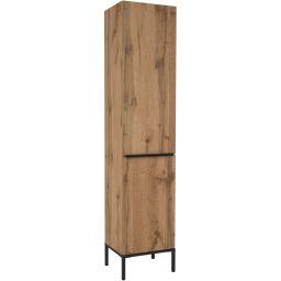 Astor Alba szafka 40x33x183 cm boczna stojąca dąb wotan AM-ASB-420-0N