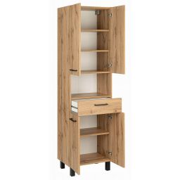 Astor Diuna Wotan szafka 50x35x180 cm boczna stojąca dąb AM-LUC-250-2N