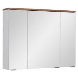 Astor Spek szafka 80 cm lustrzana biały połysk AM-KLS-800-C7