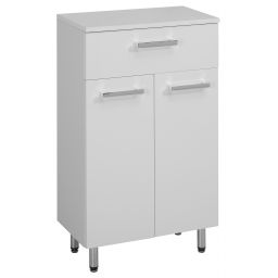 Astor Lupo szafka boczna 84 cm stojąca biały połysk AM-LUC-150-07