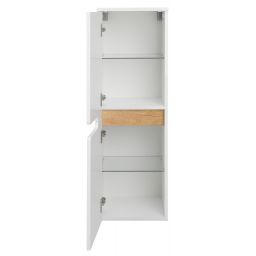 Astor Spectra szafka boczna 104 cm wisząca biały połysk AM-SES-130-70