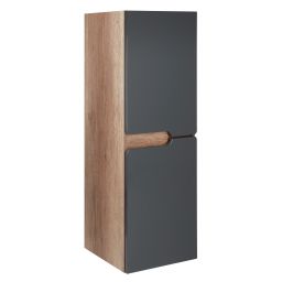 Astor Spectra Country szafka boczna 104 cm wisząca antracy/dąb country AM-SES-130-Y0