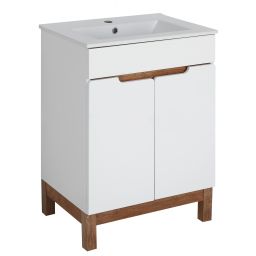 Astor Spek szafka 60 cm podumywalkowa stojąca biały połysk AM-SKU-610-70