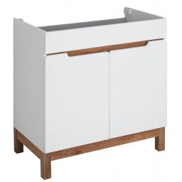 Astor Spek szafka 80 cm podumywalkowa stojąca biały połysk AM-SKU-810-70