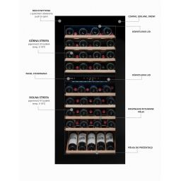 Avintage chłodziarka do wina 79 butelek do zabudowy AVI82PREMIUM