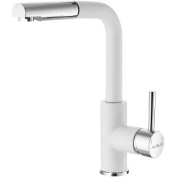 Alveus Siros bateria kuchenna stojąca biały mat/chrom 1129046