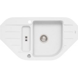 Alveus Niagara 60 zlewozmywak granitowy 90x50 cm biały 1126011