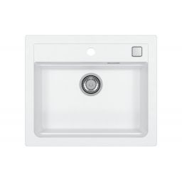 Alveus Atrox 30 zlewozmywak granitowy 59x50 cm biały 1131991