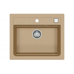 Alveus Atrox 30 zlewozmywak granitowy 59x50 cm beżowy 1131994