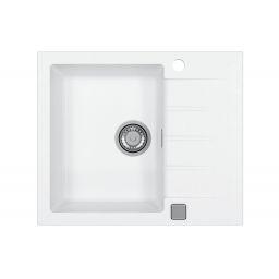 Alveus Cadit zlewozmywak granitowy 59x50 cm biały 1132017