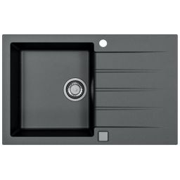 Alveus Cadit 20 zlewozmywak 79x50 cm Granital czarny 1132026