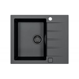 Alveus Cadit zlewozmywak granitowy 59x50 cm czarny 1148158