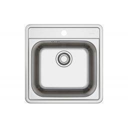 Alveus More zlewozmywak stalowy 50x49 cm stal 1151258