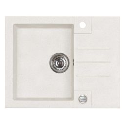 Alveus Rock zlewozmywak granitowy 59,5x47,5 cm biały 1213011