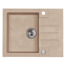 Alveus Rock'n'Roll zlewozmywak granitowy 59,5x47,5 cm beżowy 1213055