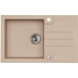 Alveus Rock 130 zlewozmywak 1-komorowy 78x48 cm Granital Plus pebble-G02M 4203002