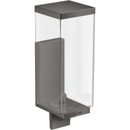 Axor Universal Rectangular dozownik mydła w płynie 600 ml czarny chrom szczotkowany 42610340