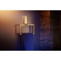 Axor Universal Rectangular wieszak na ręcznik złoty optyczny polerowany 42623990