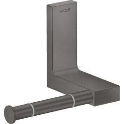 Axor Universal Rectangular uchwyt na papier toaletowy czarny chrom szczotkowany 42656340