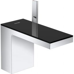 Axor MyEdition EcoSmart bateria umywalkowa stojąca chrom/czarne szkło 47030600