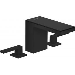 Axor MyEdition EcoSmart bateria umywalkowa stojąca 3-otworowa czarny mat/czarne szkło 47070670