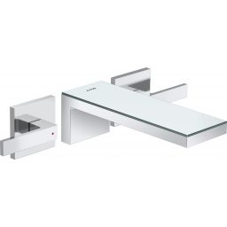 Axor MyEdition bateria umywalkowa podtynkowa 3-otworowa chrom/szkło 47080000