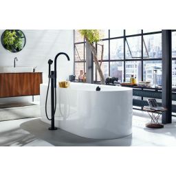 Axor One bateria wannowo-prysznicowa wolnostojąca czarny mat 48440670