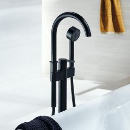 Axor One bateria wannowo-prysznicowa wolnostojąca czarny mat 48440670